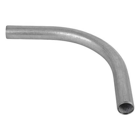 EMT 90 Deg Elbow, 3-1/2 in, Steel, Galvanized, Silver