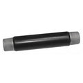 RMC Nipple, 3 in, Threaded, PVC, PVC Coated, Black