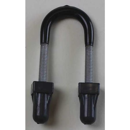 Conduit Fitting U-Bolt, 1/2 in, PVC, PVC Coated, Black