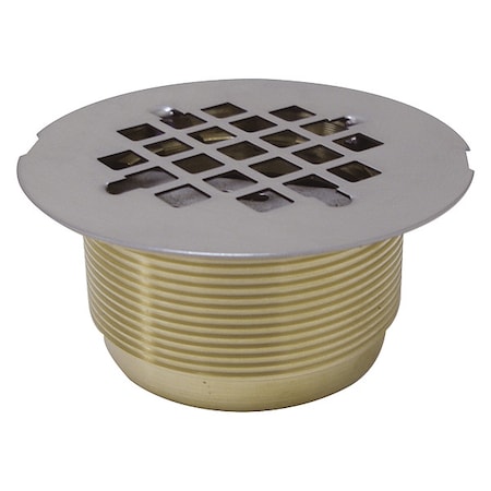 Sink Drain,Brass,4 in H,3 1/2 in Dia