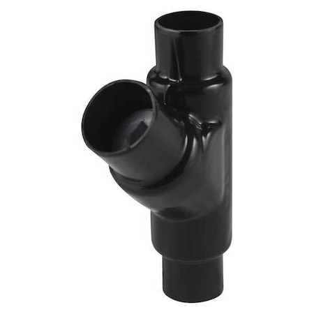 Conduit Fitting Grounding Hub, 1 in, Threaded, PVC, PVC Coated, Black