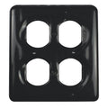 Weatherproof Cover, Outlet Box Type, 2 Gang, PVC