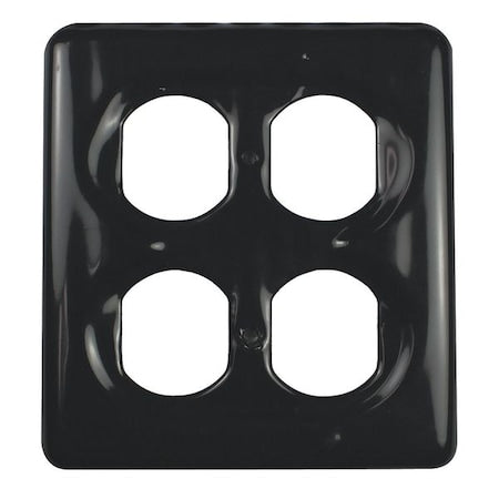 Weatherproof Cover, Outlet Box Type, 2 Gang, PVC