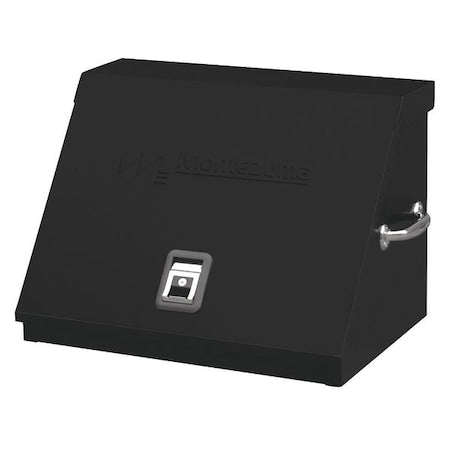Triangle Top Chest, Black, Steel, 26-3/4 in W x 18 in D x 18-1/2 in H