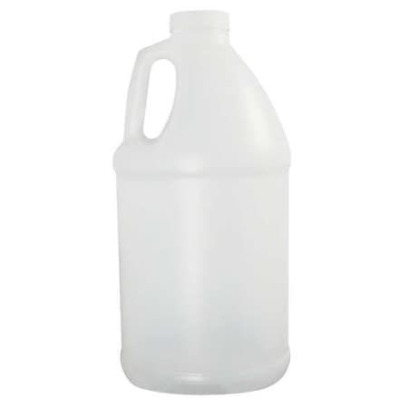 Jug, 1.92 L Capacity - mL, 64 fl oz Capacity - oz, Screw On Closure, HDPE, Blow Molded Handle