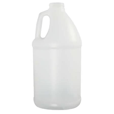 Jug, 3.84 L Capacity - mL, 1 gal Capacity - oz, Screw On Closure, HDPE, Blow Molded Handle, White