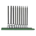 10 Piece 1/4" & 3/8" Drive Long Torx Bit Socket Set