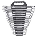 15 Piece 12 Point Long Pattern Combination SAE Wrench Set
