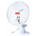 6" Blade Dia Table & Floor Fan, Non-Oscillating, 2 Speeds, 120VAC, White