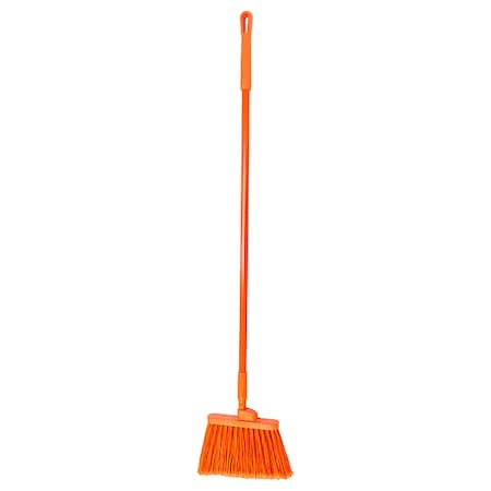 Angle Broom Flagged Bristle, 56", Org, PK12