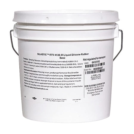 Base and Curing Agent, 4 kg, Bottle, Blue Green, Silicone Base, RTV-4136-M