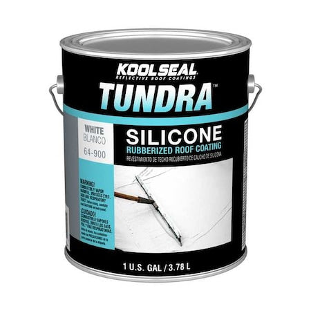 Roof Coating, 1 gal, Can, White