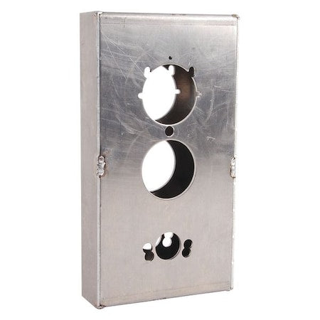 Weldable Gate Box,Silver,2-3/8"" W