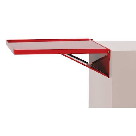 Red, Side Shelf, Steel, 20 1/8 in W