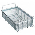 Rectangular Parts Washing Basket, 1/2" Mesh Size, Steel, Natural