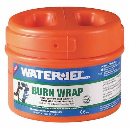 Burn Wrap, Sterile, Orange, Wool, 36" L