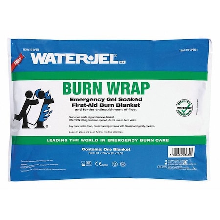 Burn Wrap, Sterile, Blue, Wool, 36" L