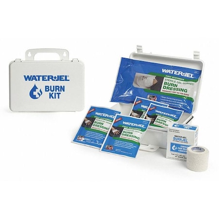 Burn Care Kit, Plastic Case, 7 Components, 1-10 People Served