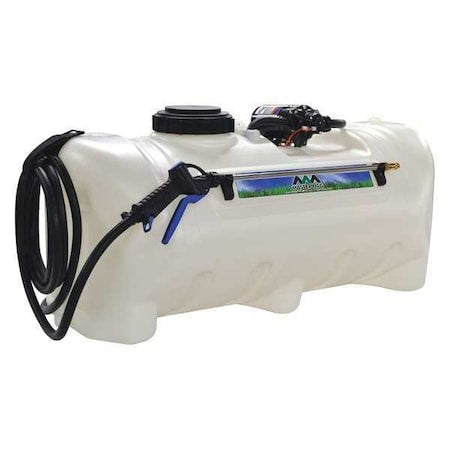 25 gal Spot Deluxe Sprayer, Polyethylene, 15 ft L Hose, Not Applicable L Wand, 70 psi Max