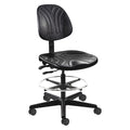 Drafting Chair Drafting Chair, No Arms, 21" to 31" Height, Polyurethane, Black