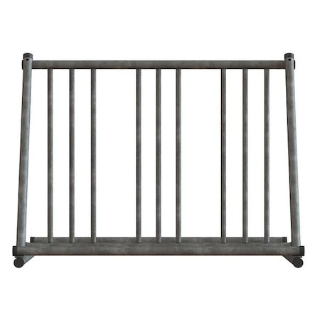 Bike Rack, Sil, 29-3/4" H, Holds (6) Bikes
