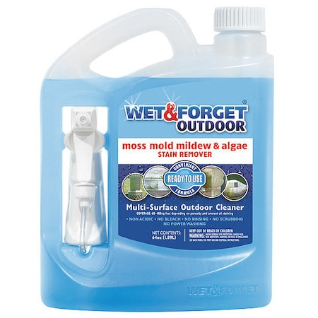 Liquid 64 oz. Mold, Moss, Algae, Mildew Remover, Trigger Spray Bottle