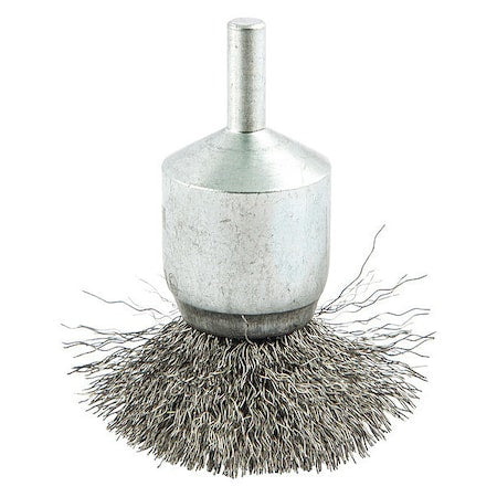 Crimped Wire End Brush, Shank Size 1/4"