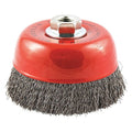 Crimped Wire Cup Brush, 1-3/8" L Trim