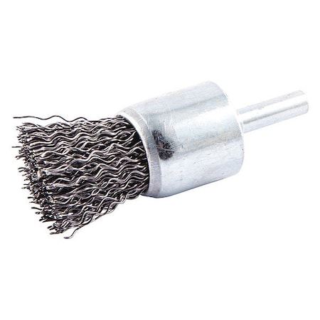 Crimped Wire End Brush, Shank Size 1/4"
