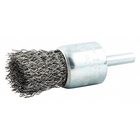 Crimped Wire End Brush, Shank Size 1/4"