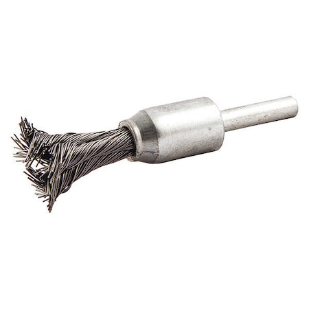 Knot Wire End Brush, Shank Size 1/4", Max. RPM: 22, 000 RPM