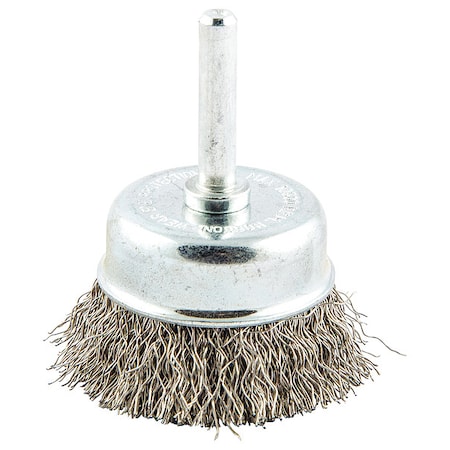 Crimped Wire Cup Brush, Shank Mount