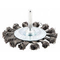 Wire Wheel Brush, Shank Mount, 5/8" L Trim