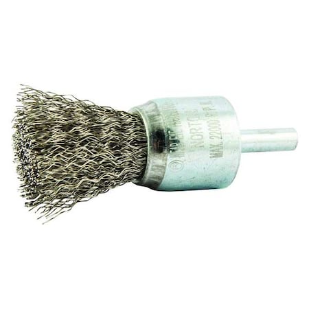 Crimped Wire End Brush, Shank Size 1/4"