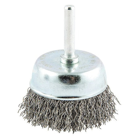 Crimped Wire Cup Brush, Shank Mount