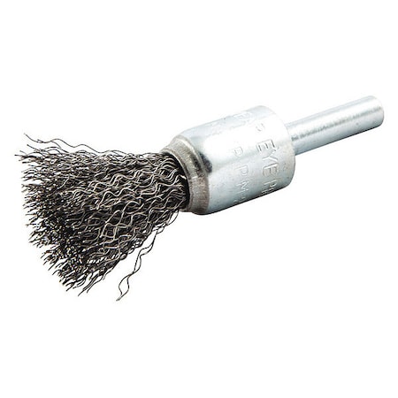Crimped Wire End Brush, Shank Size 1/4"