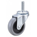 Stem Caster, Light-Duty, Threaded, 125 lb.