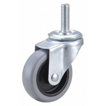 Stem Caster, Light-Duty, Threaded, 125 lb.