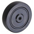 Rubber Caster Wheel, 5 in. Wheel Dia, 300 lbs. Load Rating
