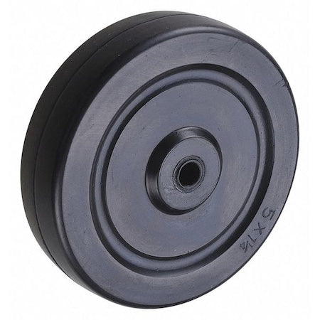 Rubber Caster Wheel, 5 in. Wheel Dia, 300 lbs. Load Rating