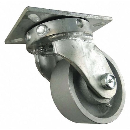 Plate Caster, Heavy-Duty, 6" Wheel Dia.