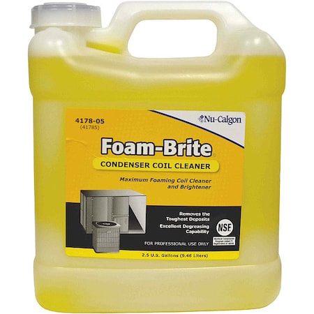 Coil Cleaner, 2.5 gal, Jug, Yellow