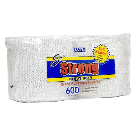 Paper, Plate, Round, 9", White, PK600