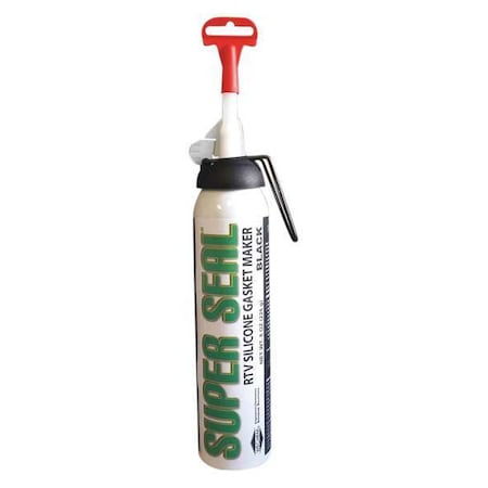 Silicone Sealant, 100 Percent, Black, 6 to 8 oz., Black, Temp Range -60 to 500 Degrees F