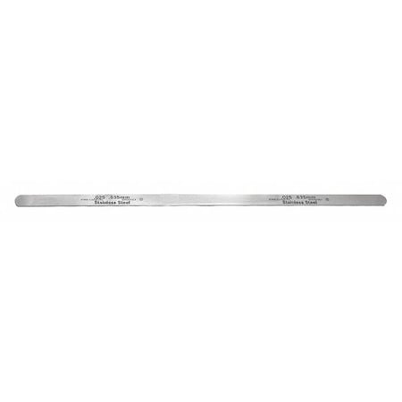 Feeler Gauge, SS, 0.002in, PK12