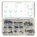 External Retaining Ring Assortment, Steel, 35 Sizes