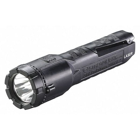 Dualie 3AA Laser Flashlight, Led Black Industrial Handheld Flashlight, 150 lm