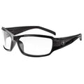 THOR, Safety Glasses, Uncoated, Indoor/Outdoor Lens, Black Frame, Full-Frame