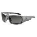 ODIN, Safety Glasses, Uncoated, Smoke Lens, Gray Frame, Full-Frame, Polarized