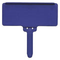 Blue Plastic Label Tag, 3 in L, 1 3/8 in W